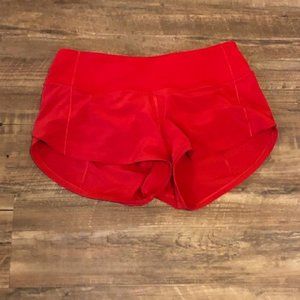 Lululemon Speed Up Shorts Size 2